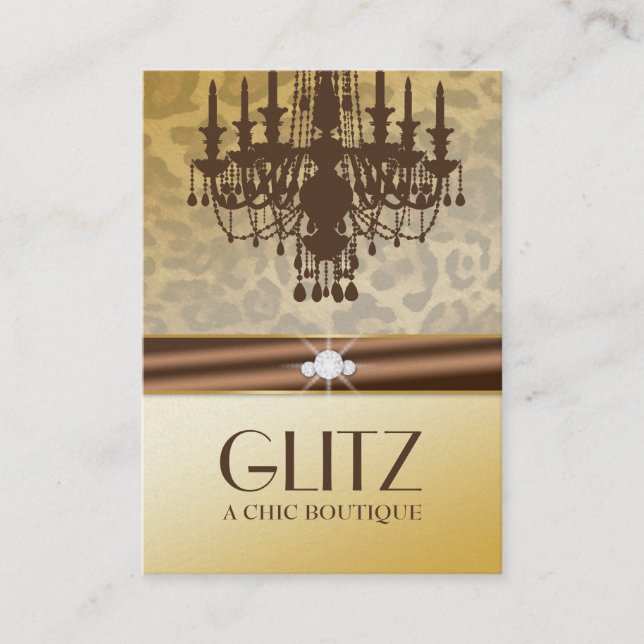 Carte De Visite 311-Glitz boutique - chocolat de diamant de (Devant)