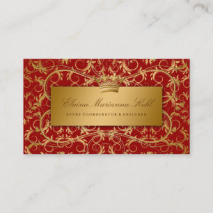 Carte De Visite 311-Golden devinent le rouge de merise