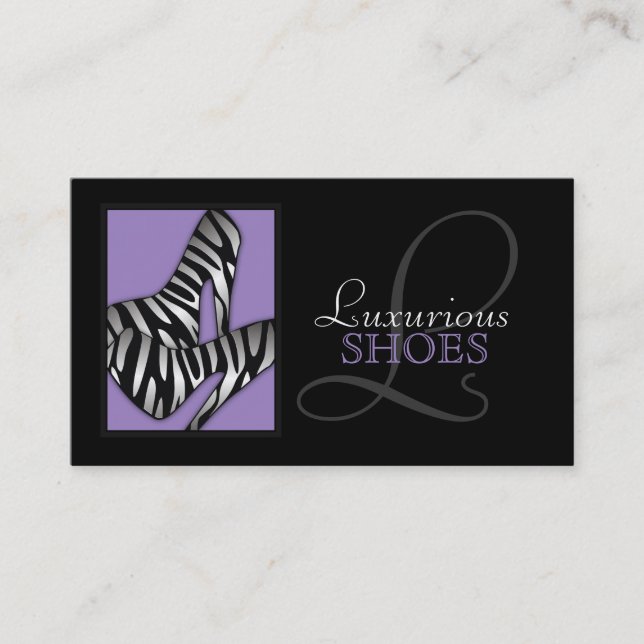 Carte De Visite 311-Luxurious chausse le pourpre (Devant)