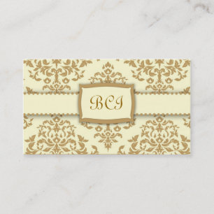 Carte De Visite 311-Monogram cerise sur le gâteau - Buttercream