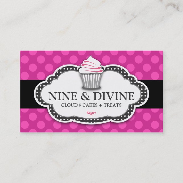 Carte De Visite 311 pois roses divins (Devant)