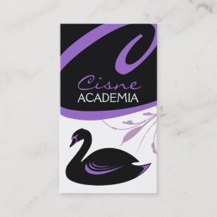 Carte De Visite 311-Swan détails de pourpre du remous  