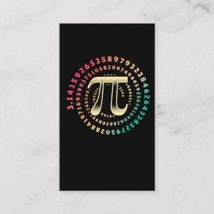 Carte De Visite 3.14 Pi Numéro Jour Symbole Math Numéro Irrationne