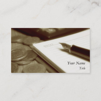 Carte de visite 3 de comptabilité