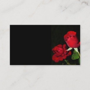 CARTE DE VISITE 419 ROSES ROUGES NOIR PHOTOGRAPHIE ARRIÈRE - PLAN