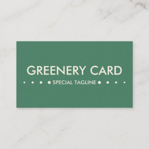 Carte De Visite 4 points VERTS