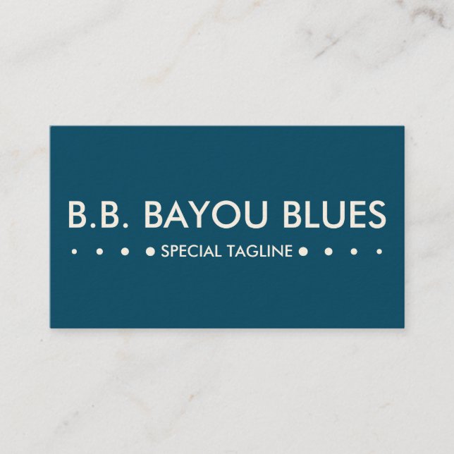 Carte De Visite 4points BLEU (Devant)