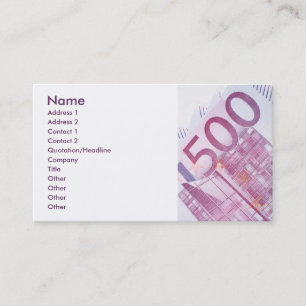 Carte De Visite 500 euros