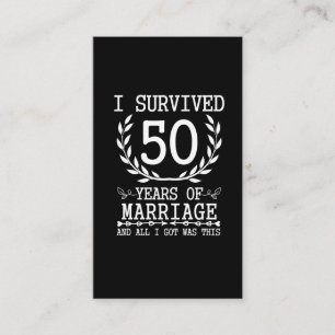 Carte De Visite 50 ans de mariage, 50e Mariage