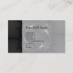 Carte De Visite 50 nuances de gris - art de fractale