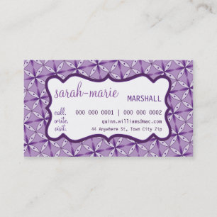 CARTE DE VISITE : : 6 L chic décontracté