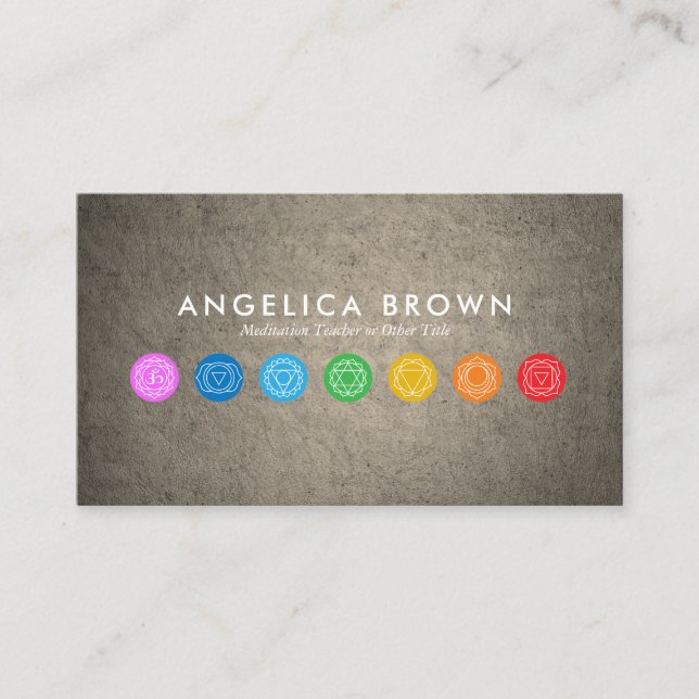 Carte De Visite 7 chakras (Devant)