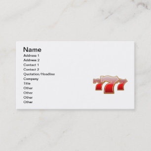 Carte De Visite 7 chanceux