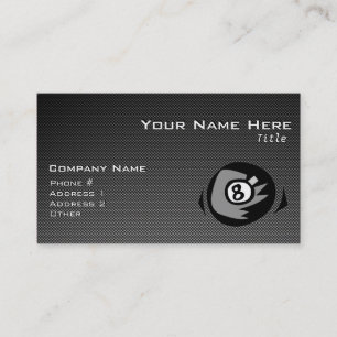 Carte De Visite 8 billes ; Faux Fibres de Carbone