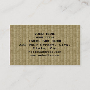 Carte De Visite 8 bits Pixel Tatami Mat 畳