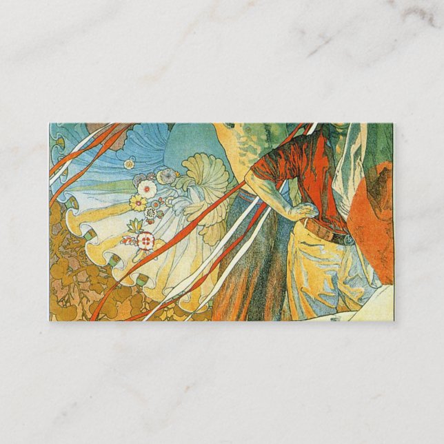 Carte De Visite 8e Sokol Festival Alphonse Mucha (Devant)