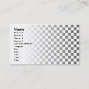 Carte De Visite à damiers Motif