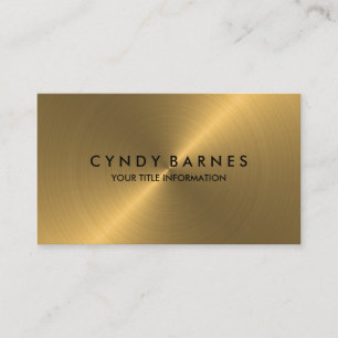 Carte de visite à feuilles d'or