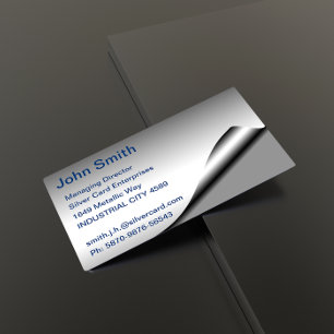 Carte de visite à huile d'argent