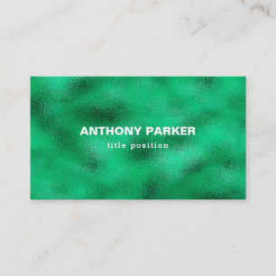 Carte de visite à huile verte