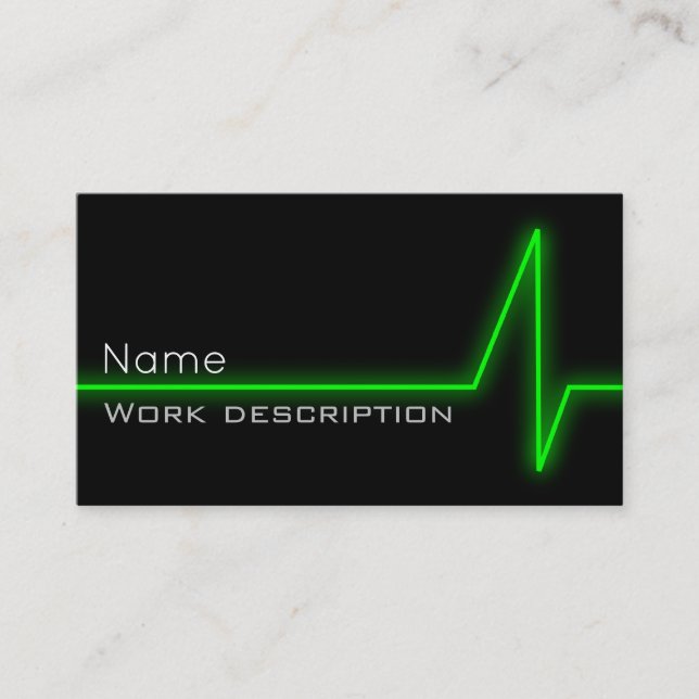 Carte de visite à impulsions vertes (Devant)
