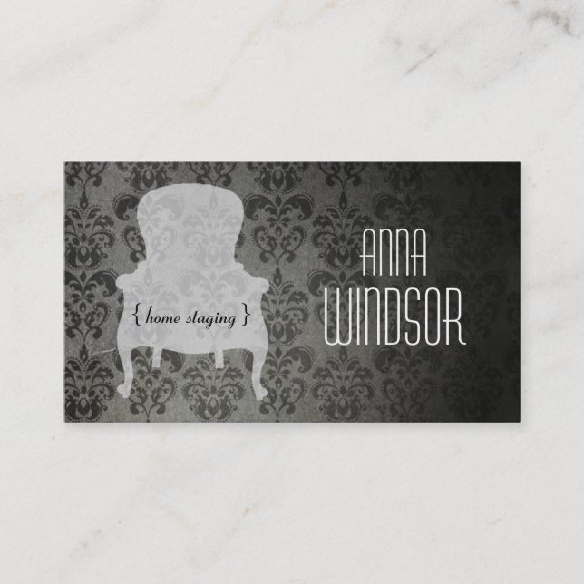 Carte de visite à la maison chic minable (Devant)