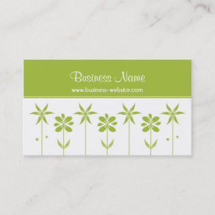 Carte de visite à la mode de conception florale