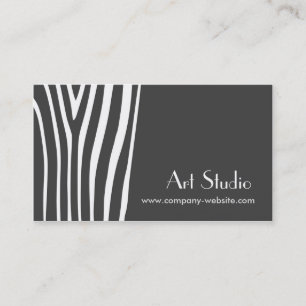 Carte de visite à la mode de studio d'art