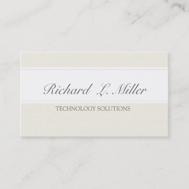 Carte De Visite À la mode élégant de Minimal Professionals Company (Devant)