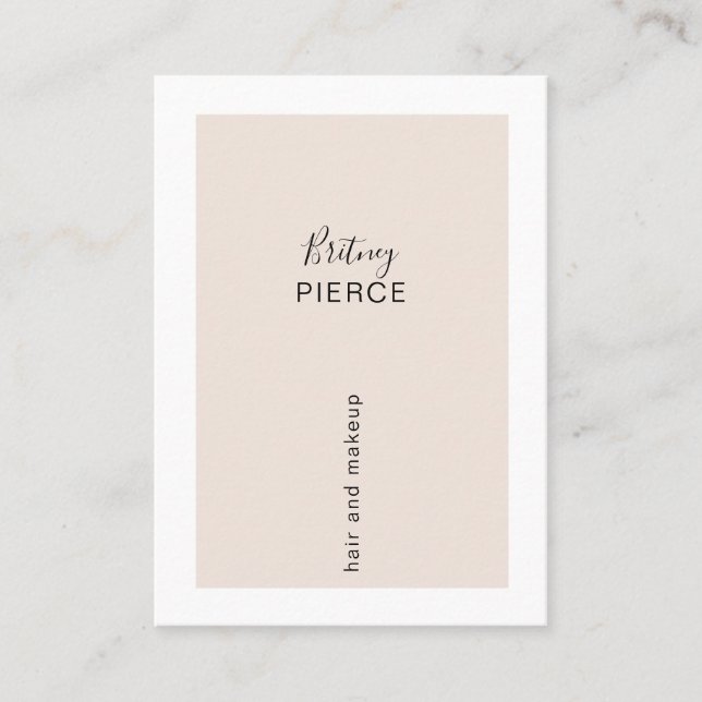 Carte de visite à la mode minimale (Devant)