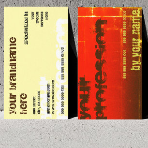 Carte De Visite À la mode pour chaque entreprise Chic Red Gold Bro