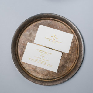 Carte de visite à l'échelle Law-Gold