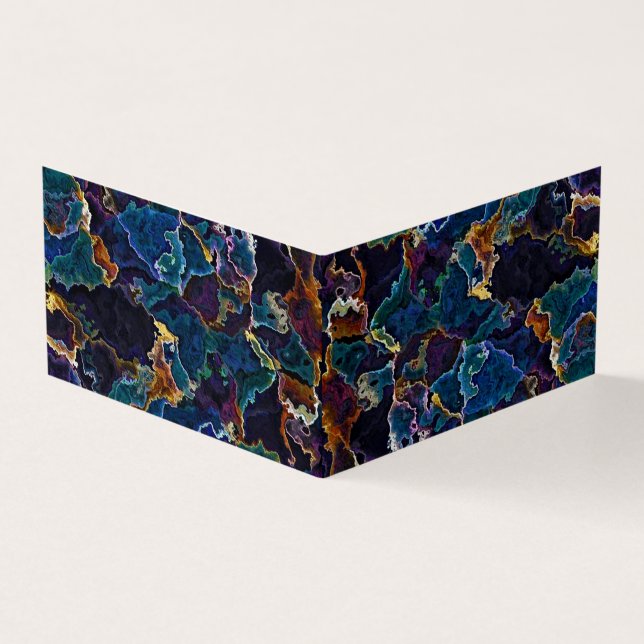 Carte de visite à nappes d'huile (Extérieur)