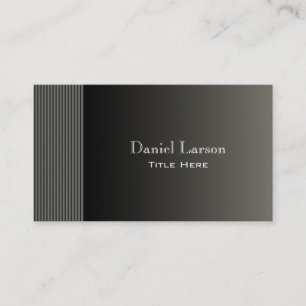 Carte de visite à rayures modernes