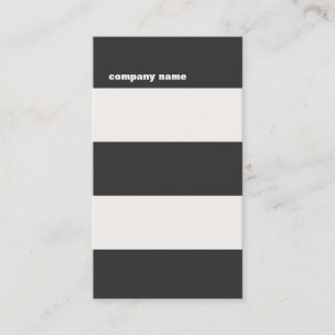 Carte de visite à rayures noir blanc et rouge mode