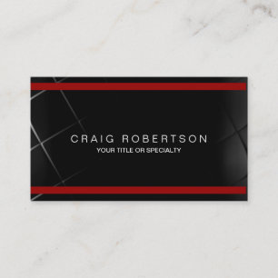 Carte de visite à rayures orange gris noir clair