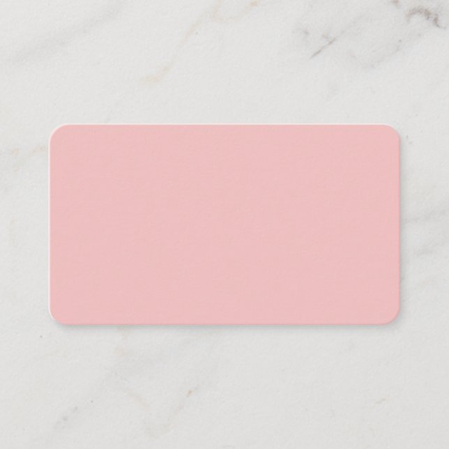 Carte de visite à rond rose bébé (Devant)