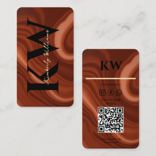 Carte de visite à spirale au chocolat - sucré et u