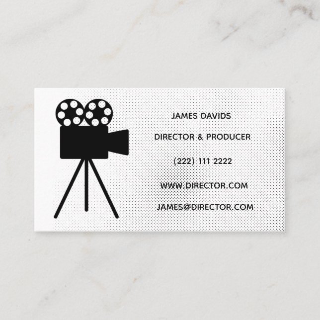 carte de visite à thème FIlm et vidéo (Devant)