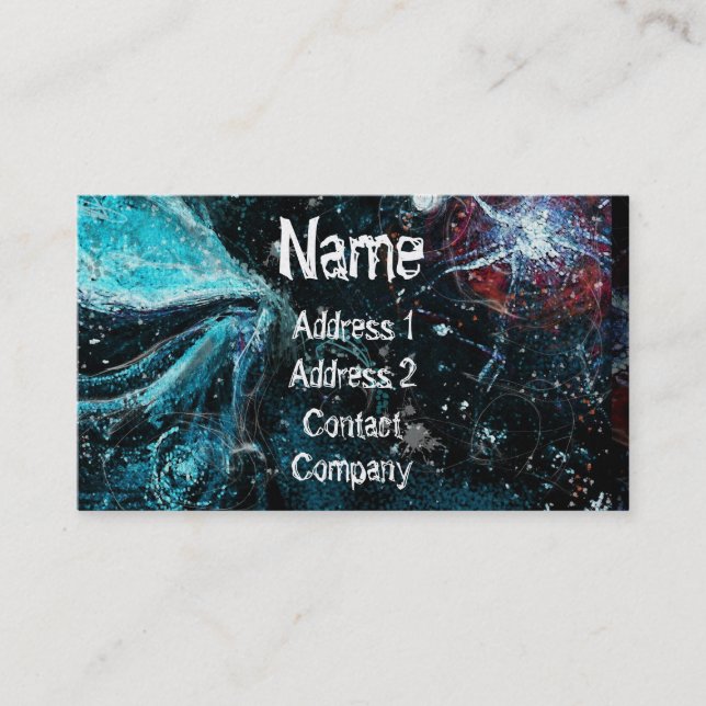 Carte De Visite À travers l'espace (Devant)