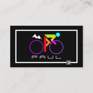 Carte de visite à vélo