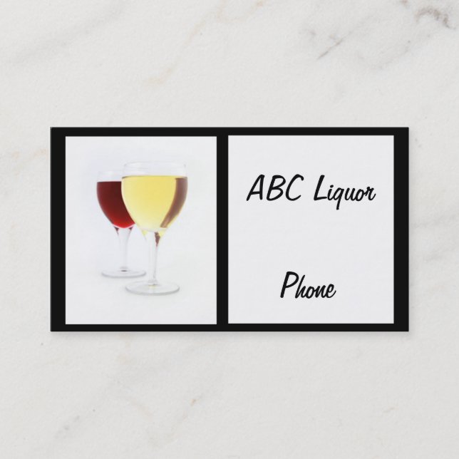 Carte de visite à vin (Devant)