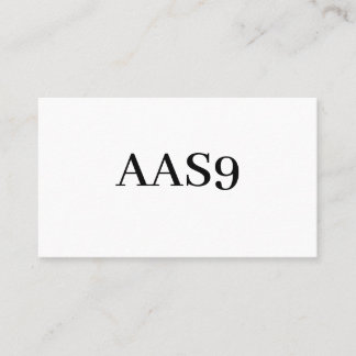 CARTE DE VISITE AAS9