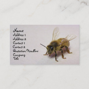 Carte De Visite abeille de miel