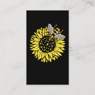 Carte De Visite Abeille de tournesol Abeille apiculteur Miel apicu