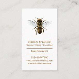 Carte De Visite Abeille et nid d'abeilles