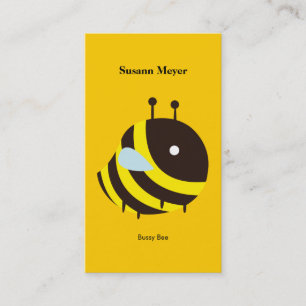 CARTE DE VISITE ABEILLE KAWAII TRÈS MIGNONNE VOLANTE