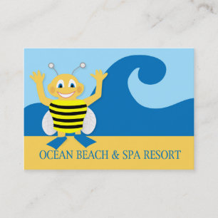 Carte De Visite Abeille sur la plage