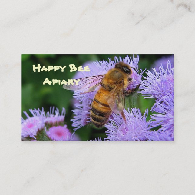 Carte De Visite Abeilles à vendre (Devant)