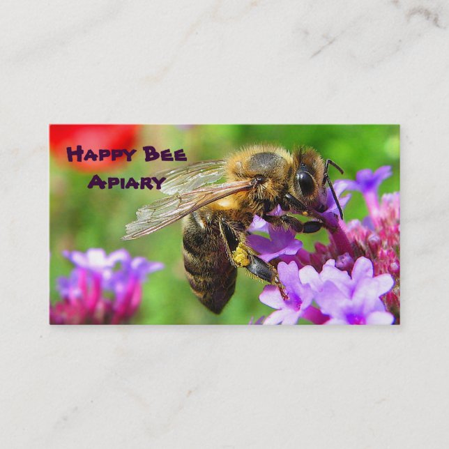 Carte De Visite Abeilles à vendre (Devant)